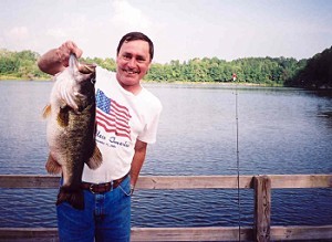 14 lb 4 oz bass from Lake Ely