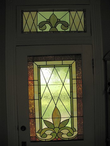 Front door glass